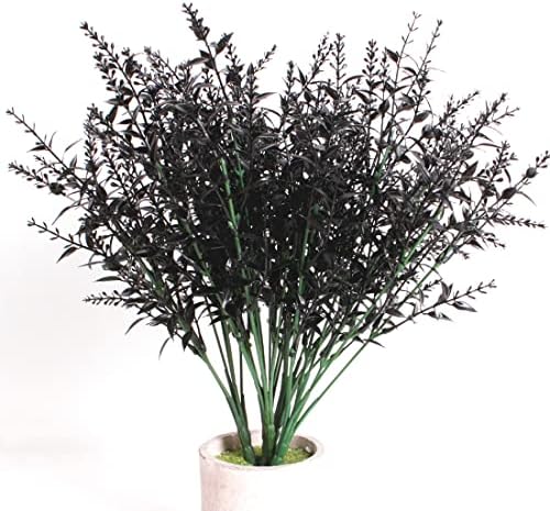 CYANLUX Artificial Lavender Flowers 24 Bundles UV Resistant Outdoor Faux Plants