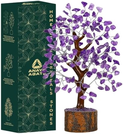 Amethyst Crystal Tree of Life - Handmade Healing Bonsai Decor