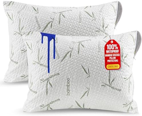 Utopia Bedding Waterproof Pillow Protectors 2 Pack
