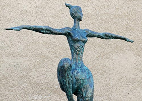 XXL Garden Bronze Sculpture Dancing Queen