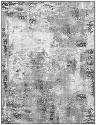 Ompaa 6x9 Gray Boho Area Rug - Non Slip Machine Washable