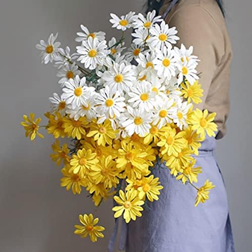 OUKEYI Artificial Daisy Flowers 12 Bundles White 1