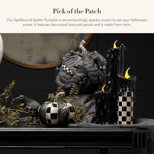 MACKENZIE-CHILDS Spellbound Spider Pumpkin Decor