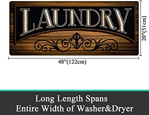 Pauwer 20x48 Waterproof Laundry Rug Runner 1