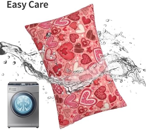 Valentines Pillow Case 20x30 Inches Soft Zipper Cover