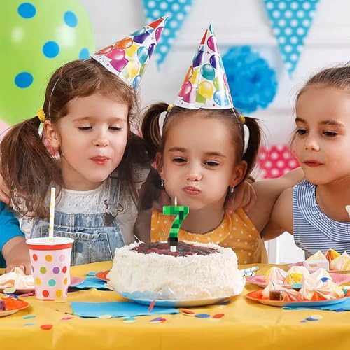 MUNIMJI Number 7 Dynamite Block Birthday Candle