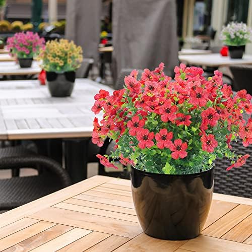 XEOLIAN 12 Bundles UV Resistant Artificial Eucalyptus Flowers