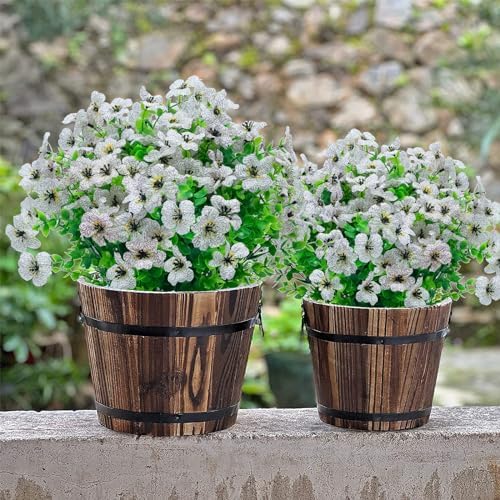 NOV FIRE Artificial Flowers - UV Resistant 20 Bundles