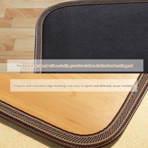 Jidanmian Graphene Heated Rug with Timer and Waterproof Design