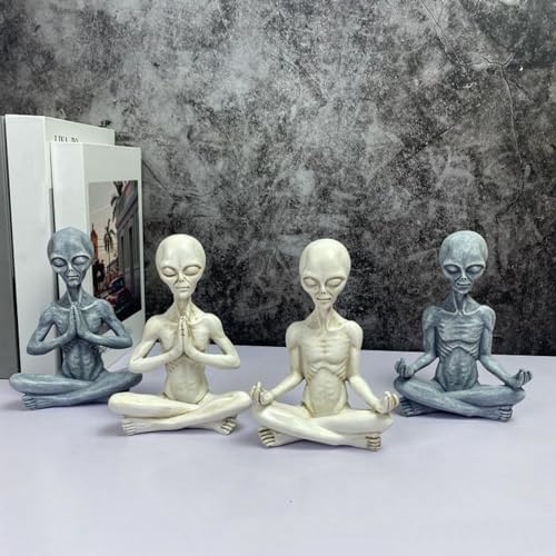 Yoga Alien Statue - 63 H Sci-Fi Space Decor