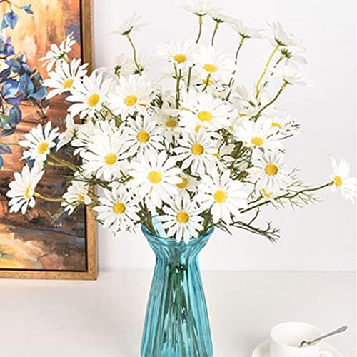 OUKEYI Artificial Daisy Flowers 12 Bundles White 1