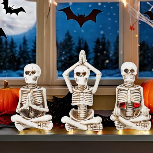 Newman House Studio Halloween Skeleton Decor Set of 3 1