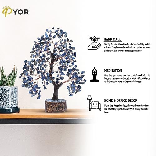 PYOR Lapis Lazuli Crystal Tree - Feng Shui Decor
