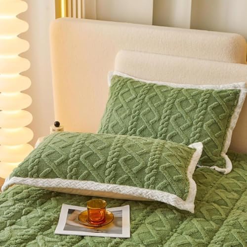 Fazi Gadgets Elastic Fitted Sheets with Deep Pockets Non-Slip 2Pcs Pillowcase - Brown