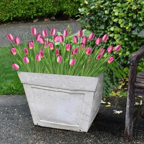 10 Bundles Artificial Tulips UV Resistant Home Decor