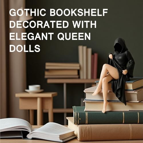 Gothic Queen Statue Bookshelf Decor 4 Inch Resin Sculpture
