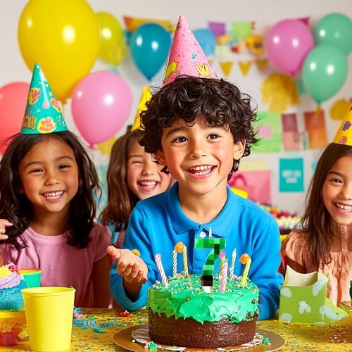 MUNIMJI Number 7 Dynamite Block Birthday Candle