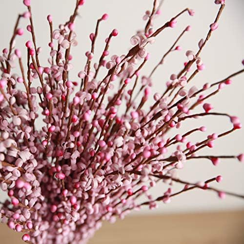 10pcs Winter Jasmine Artificial Flower Set Pink