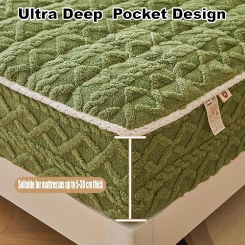 Fazi Gadgets Elastic Fitted Sheets with Deep Pockets Non-Slip 2Pcs Pillowcase - Brown