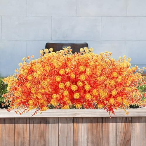 Yitekrg Artificial Fall Flowers for Outdoor Decor