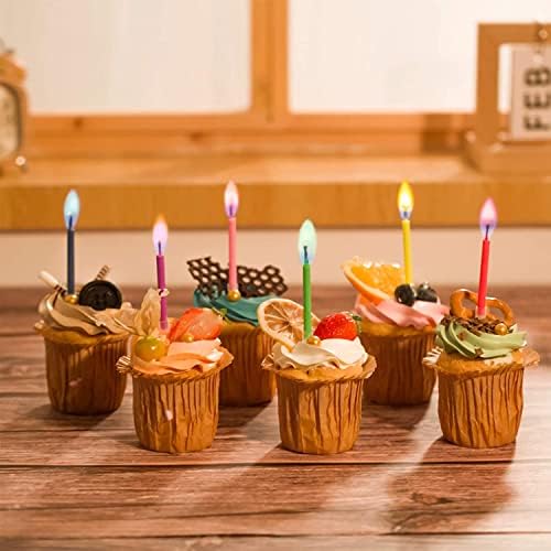 Colorflame Multicolor Birthday Candles 12 Count Unscented