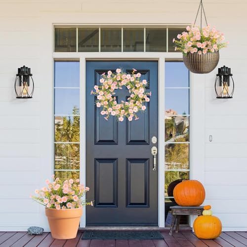 MACTING 12 Bundles Pink Artificial Flowers
