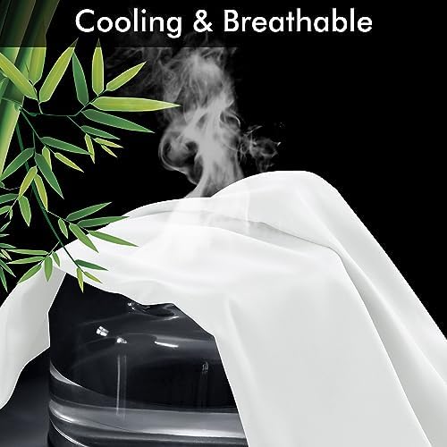 4 Pack Cooling Pillowcases for Hot Sleepers 400 TC Bamboo Viscose