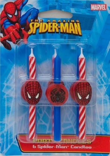 DecoPac Spider-Man Candles for Birthday Party