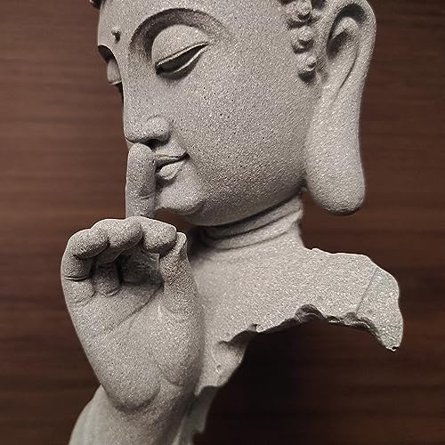 Livelyfish Meditating Buddha Statue for Fish Tank Home Decor