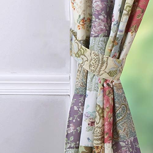 Greenland Home Blooming Prairie Patchwork Curtain Set