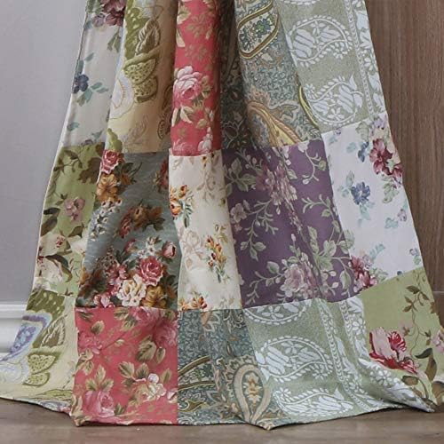 Greenland Home Blooming Prairie Patchwork Curtain Set