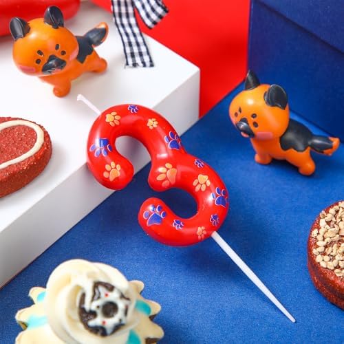 Conelist 3 Year Old Dog Paw Birthday Candles