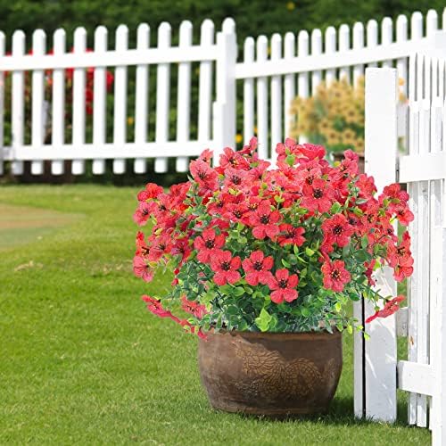 XEOLIAN 12 Bundles UV Resistant Artificial Eucalyptus Flowers