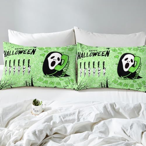 Manfei Halloween Fitted Sheet Set Queen Size 1