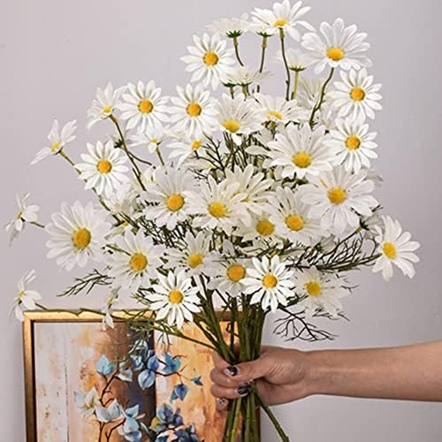 OUKEYI Artificial Daisy Flowers 12 Bundles White 1
