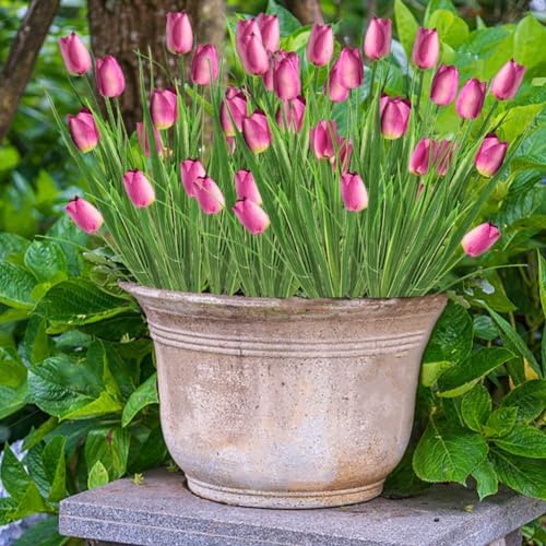 10 Bundles Artificial Tulips UV Resistant Home Decor