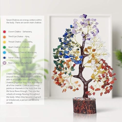 YATSKIA Chakra Crystal Tree - Handmade Healing Decor 1