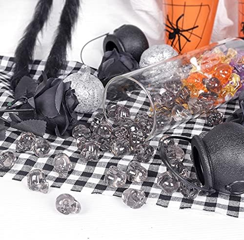 Crazy Night Crystal Gray Skull Ornaments 50 Pieces