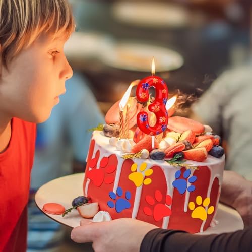 Conelist 3 Year Old Dog Paw Birthday Candles
