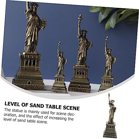 VINTORKY USA Statue of Liberty Metal Decor Sculpture