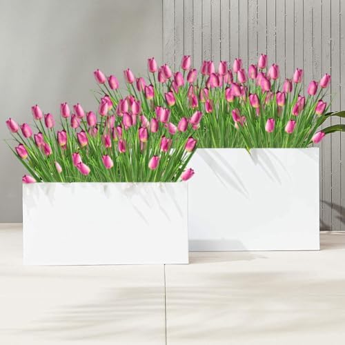 10 Bundles Artificial Tulips UV Resistant Home Decor