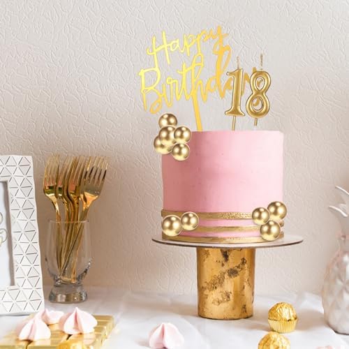 Yerliker 34 Pcs Birthday Cake Toppers Decorations