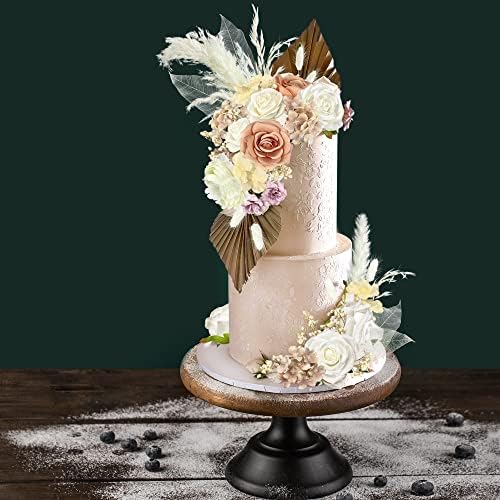 33 PCS Boho Cake Topper Decorations Light Brown White