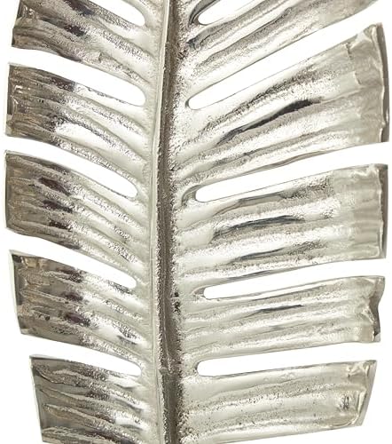 Contemporary Leaf Sculpture with Black Marble Base