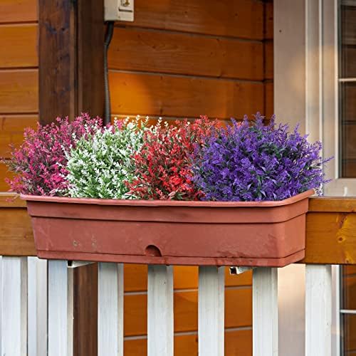 Ageomet Artificial Lavender Flowers 24 Bundles UV Resistant
