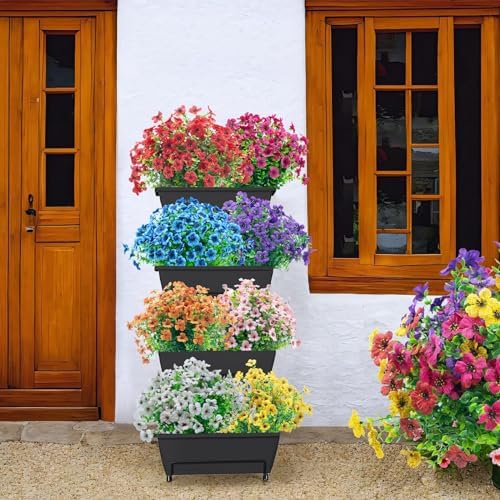 NOV FIRE Artificial Flowers - UV Resistant 20 Bundles