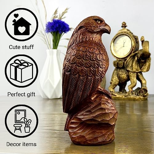 AEVVV 75-Inch Wooden American Eagle Statue