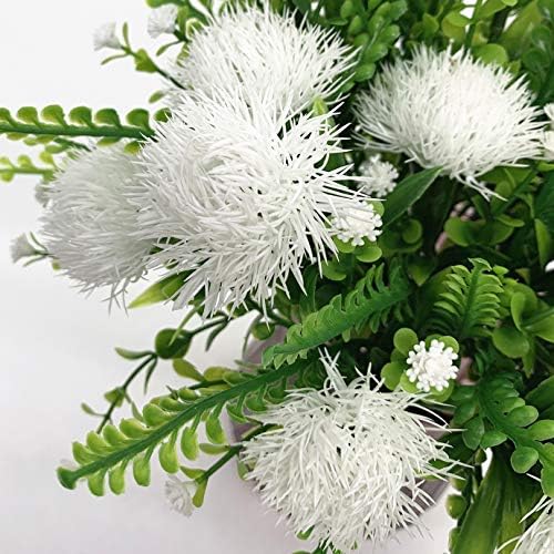 CATTREE Artificial Dandelion Plants 4 Pack White