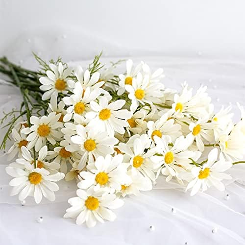 Artificial White Daisies Flowers for Outdoor Decor
