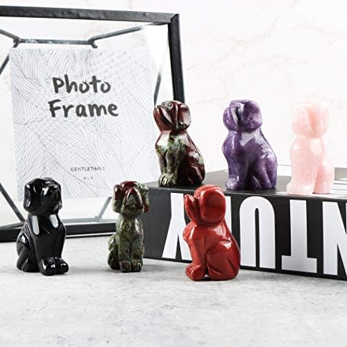 Artistone 2 Inch Black Obsidian Dog Statue Figurine